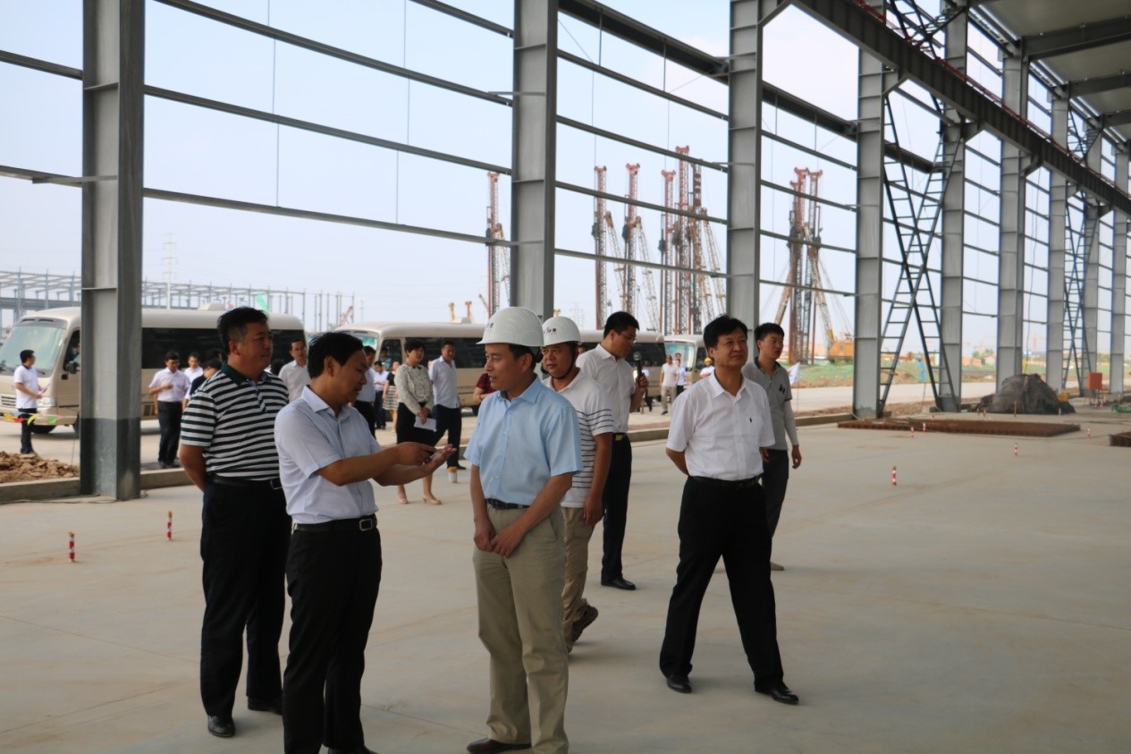 咸陽市渭城區(qū)政府考察團 蒞臨陜建建筑產(chǎn)業(yè)基地考察指導(dǎo)